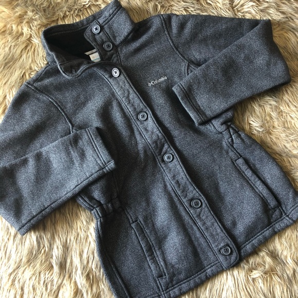 Charcoal Columbia Button Coat | Women's Medium - Picture 2 of 4